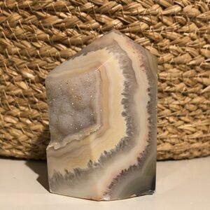 Druzy agate tower